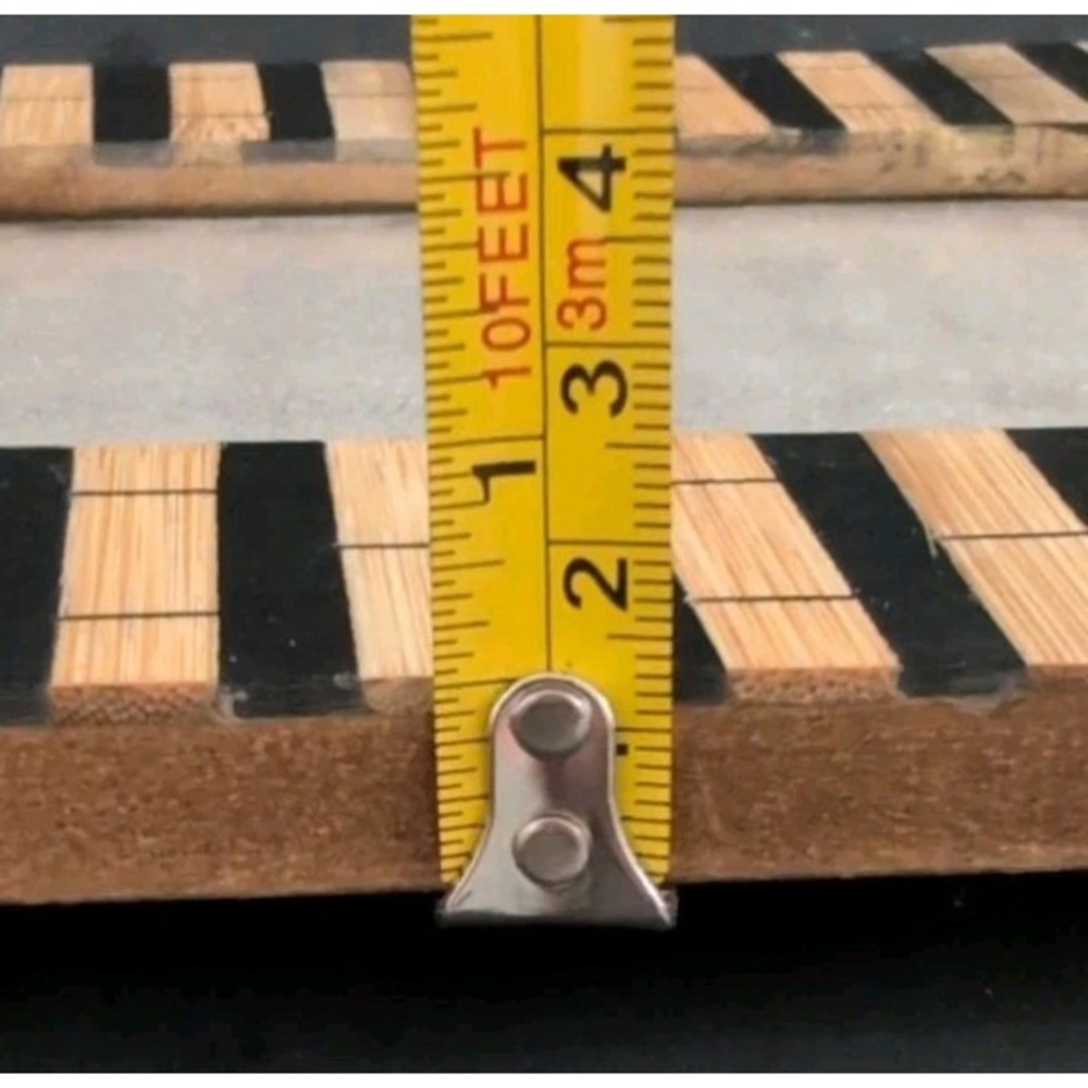 Sicura Photo Frame Black & Natural Wood Inlaid Italian Design For 3 x 5 Picture - Picture 10 of 10